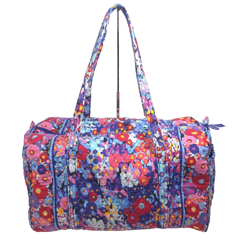 Vera Bradley Large Travel Duffel Bag Impressionista Quilted Cotton Floral